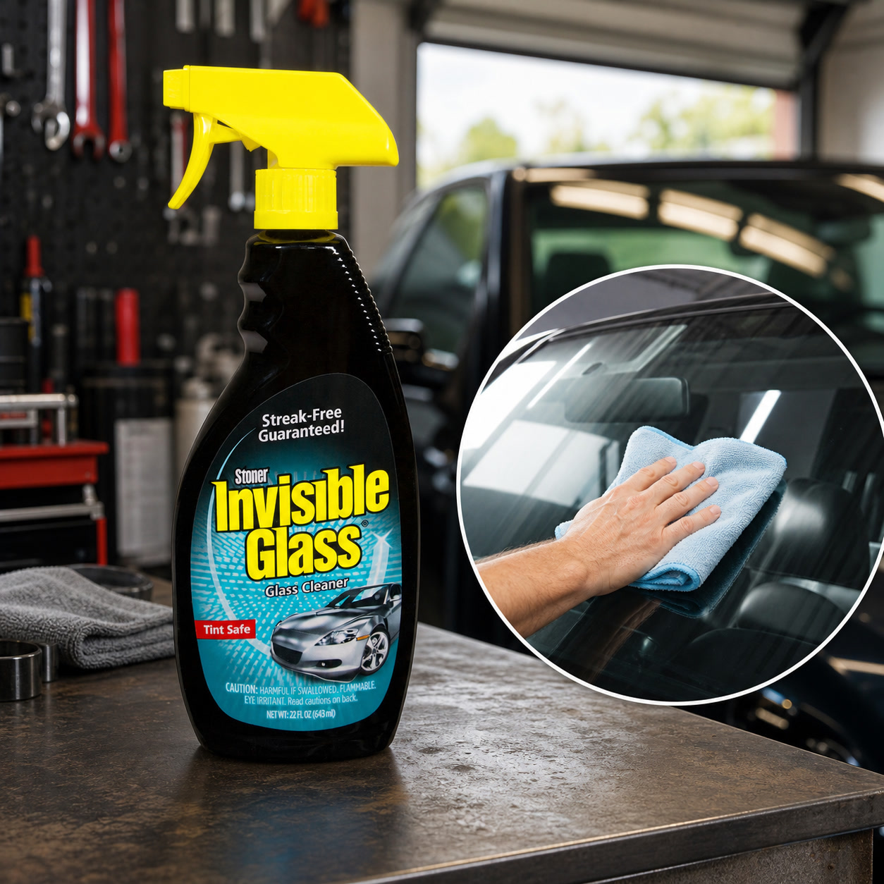بخاخ منظف زجاج فاخر خالٍ من ال - مراجعة Glass Cleaner Streak وسعره