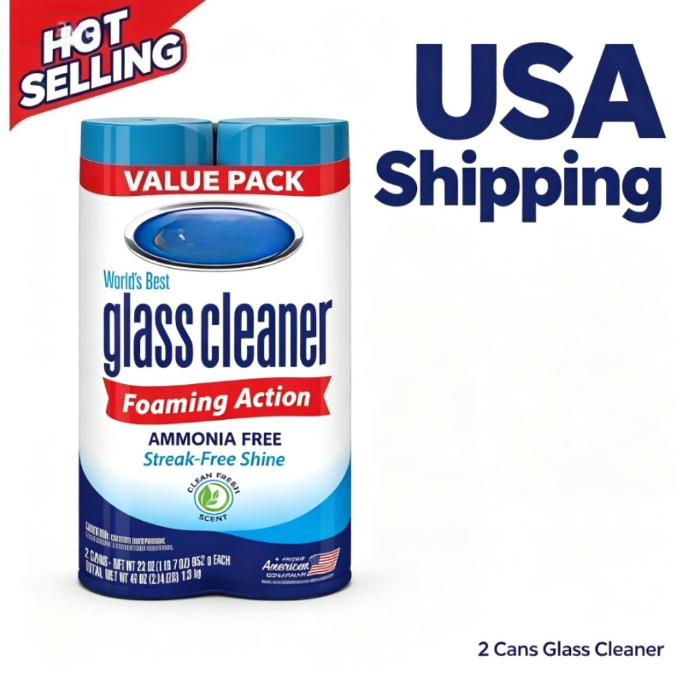 بخاخ رغوي لتنظيف الزجاج، 19 أو - مراجعة Glass Cleaner Streak وسعره