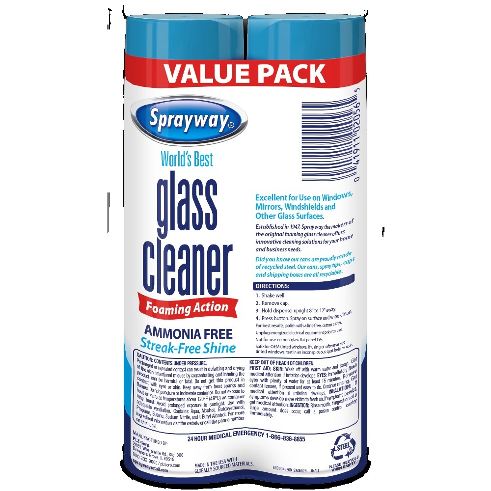بخاخ رغوي لتنظيف الزجاج، 19 أو - مراجعة Glass Cleaner Streak وسعره