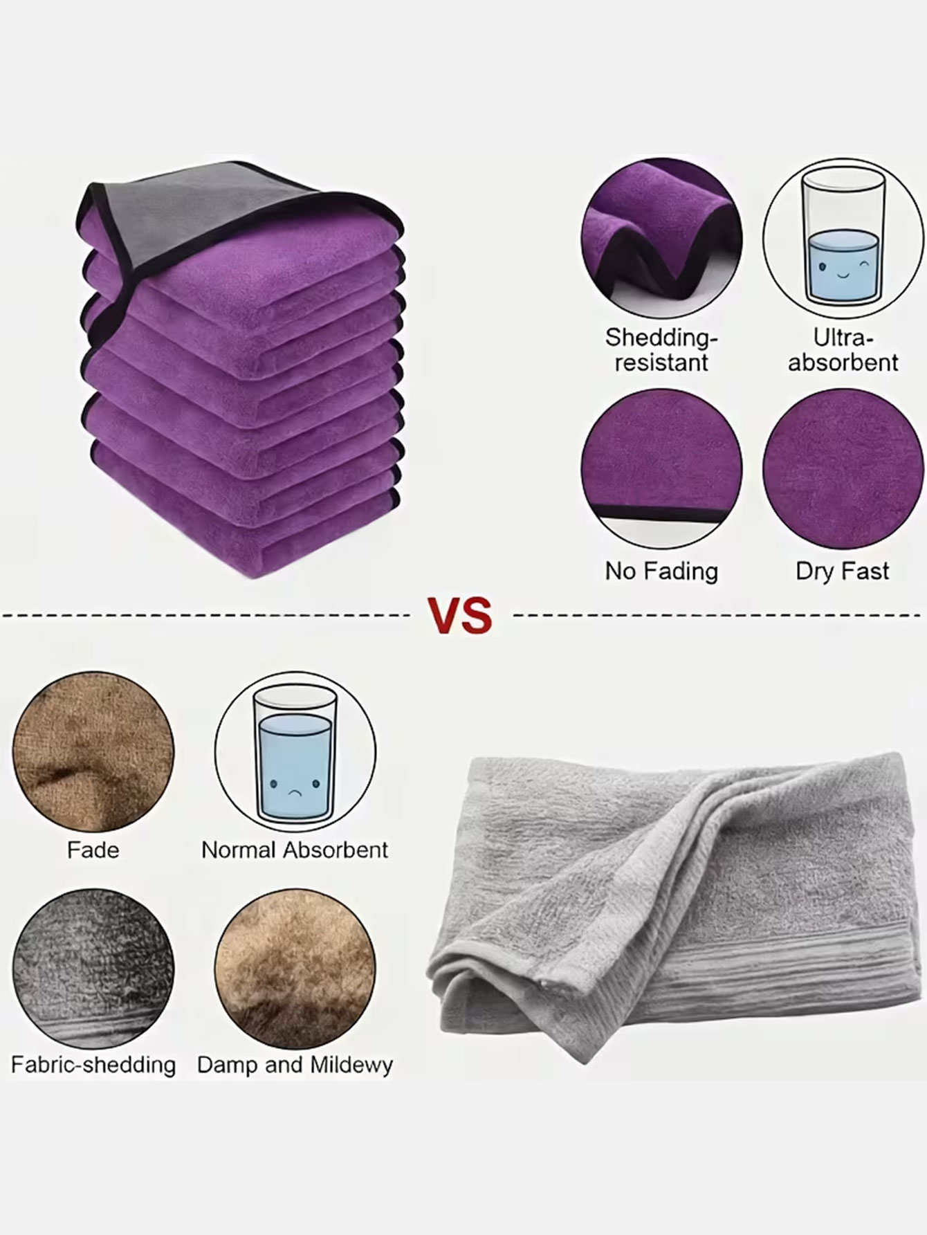 مجموعة من 10 قطع من قماش التنظ - مراجعة Microfiber Towel Detailing وسعره