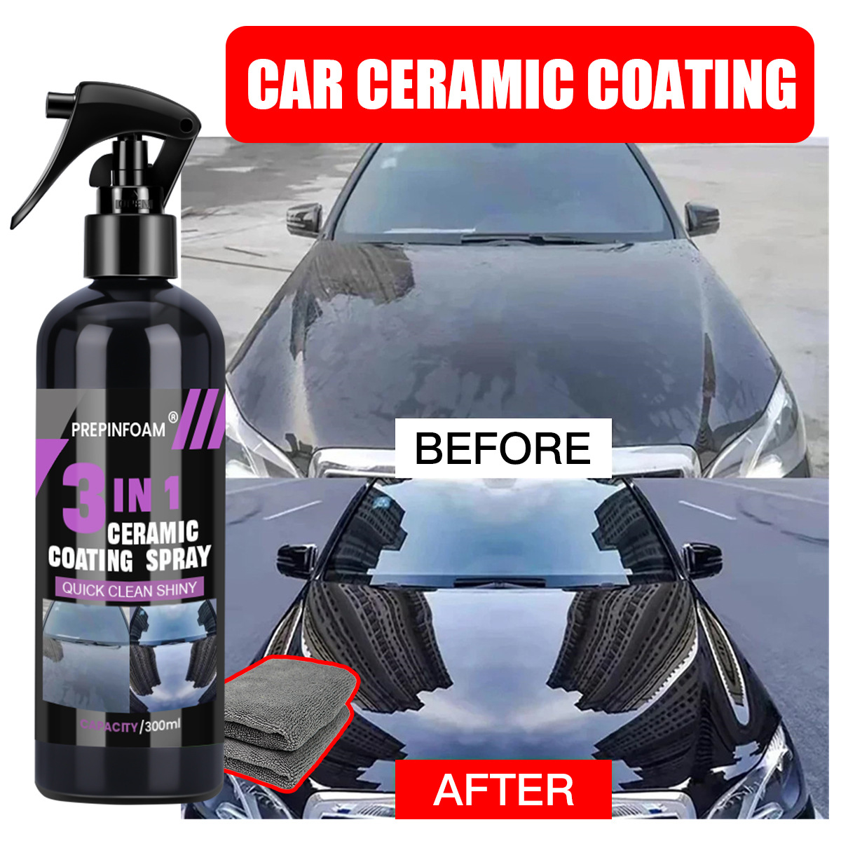 رذاذ تنظيف سريع لإزالة البقع ع - مراجعة Car Wax Ceramic Coating وسعره